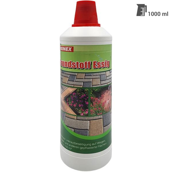 Désherbant naturel & nettoyant pour pierres - Vinaigre puissant contre mauvaises herbes & dépôts verts - 2x1L, couvre 160m², écologique