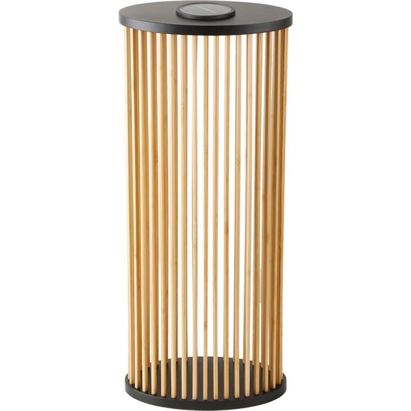 2er-Set Stilvolle Solar-Laterne aus Bambus 60cm – Warmweisse LED Gartenleuchte, die perfekte wetterfeste Aussen-Deko für Ihre Terrasse & Garten