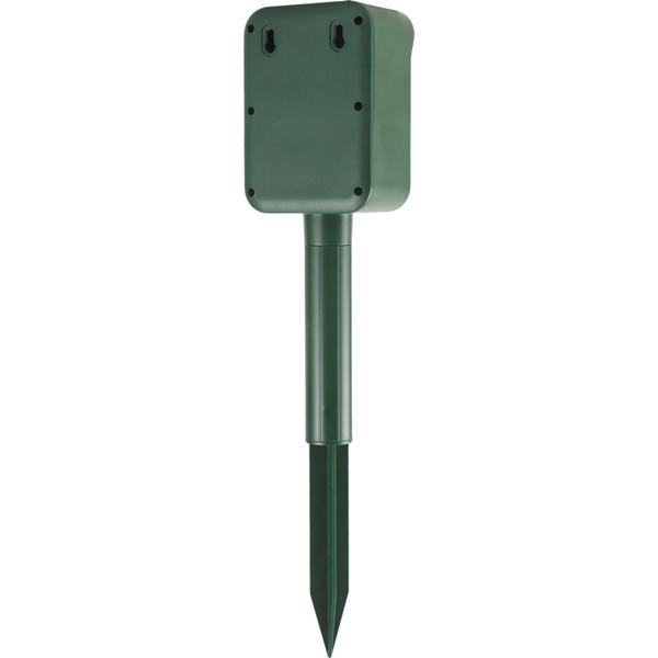 Ultrasonic animal deterrent with PIR sensor & LED flash light - 13.5–45.5 Hz, reliable solar animal scarer against martens, dogs and cats, birds