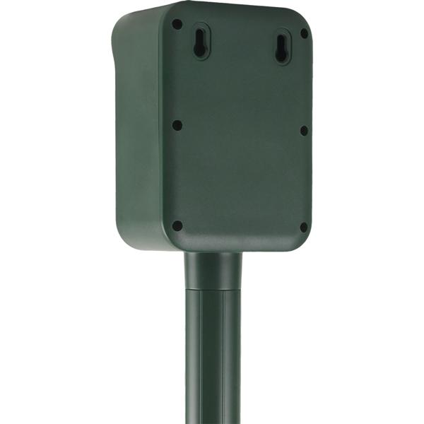 Ultrasonic animal deterrent with PIR sensor & LED flash light - 13.5–45.5 Hz, reliable solar animal scarer against martens, dogs and cats, birds