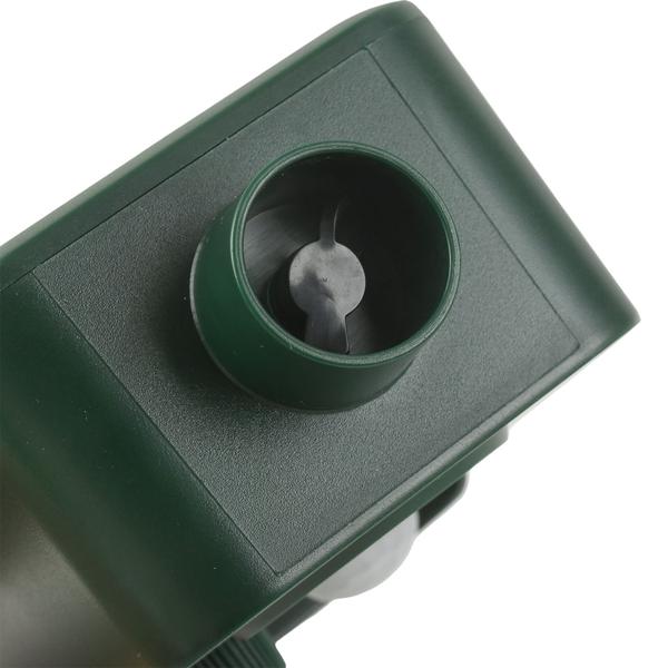 Ultrasonic animal deterrent with PIR sensor & LED flash light - 13.5–45.5 Hz, reliable solar animal scarer against martens, dogs and cats, birds