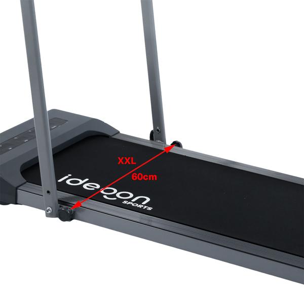 2-in-1 treadmill & walking pad up to 12 km/h, foldable, app control, touchscreen, remote control & tablet holder, load capacity 110 kg, professional home workout