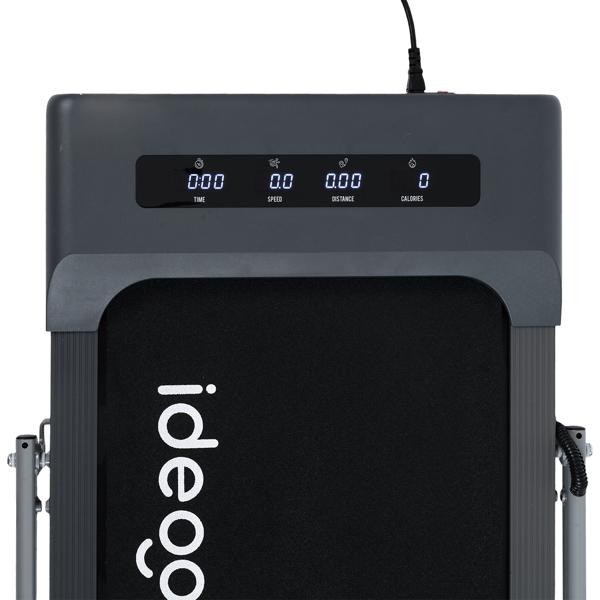 2-in-1 treadmill & walking pad up to 12 km/h, foldable, app control, touchscreen, remote control & tablet holder, load capacity 110 kg, professional home workout