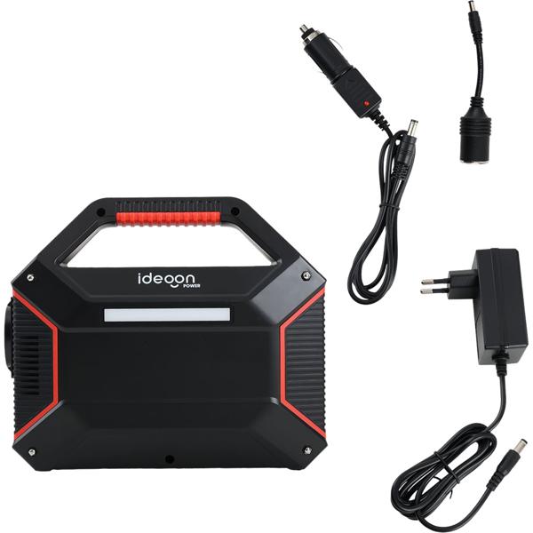 Tragbare Powerstation 155Wh 42000mAh Solar-Generator mit 230V AC Steckdose, USB-C QC 3.0, DC Output, LED-Screen & Licht für Camping Notstrom