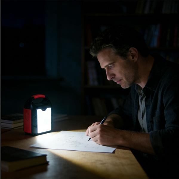 Compact power station 88.8 Wh solar generator with 230 V socket, 100 W, USB-C PD65W, 12 V DC, LED display & 500 lm light for camping & emergency power