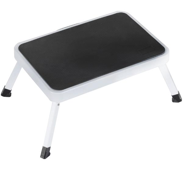 Lot de 2 marchepieds robustes, 150 kg - acier, escabeau de cuisine antidérapant avec verrous de sécurité, peu encombrant pour travailler en toute sécurité