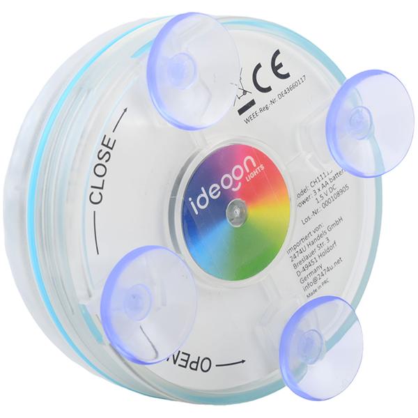 2 lampes LED submersibles avec télécommande – éclairage étanche pour bassin, avec ventouses – décoration pour baignoire, étang, aquarium