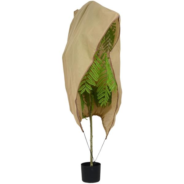 Housses de protection pour plantes de haute qualité, lot de 6, 100x80 cm – housses anti-gel respirantes pour plantes, arbustes et bacs, réutilisables et résistantes aux intempéries