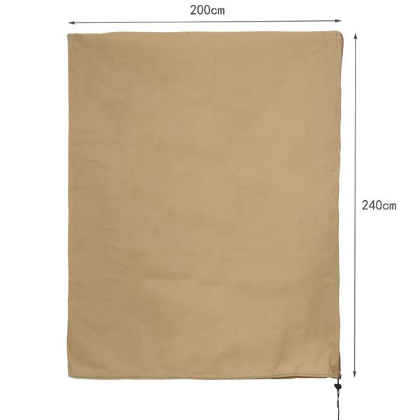 2er-Set Pflanzenabdeckung XXL, Winterschutz, 240 x 200 cm, Kübelpflanzen Schutzhauben als Frostschutz mit Zugband und Reissverschluss, atmungsaktiv 