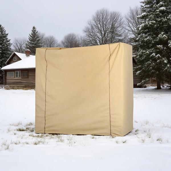 Pflanzenschutzhülle Winterschutz 200x180x70 cm für Palmen & grosse Pflanzen, Winterabdeckung mit praktischer Reissverschluss-Tür, 100g/m² Vlies