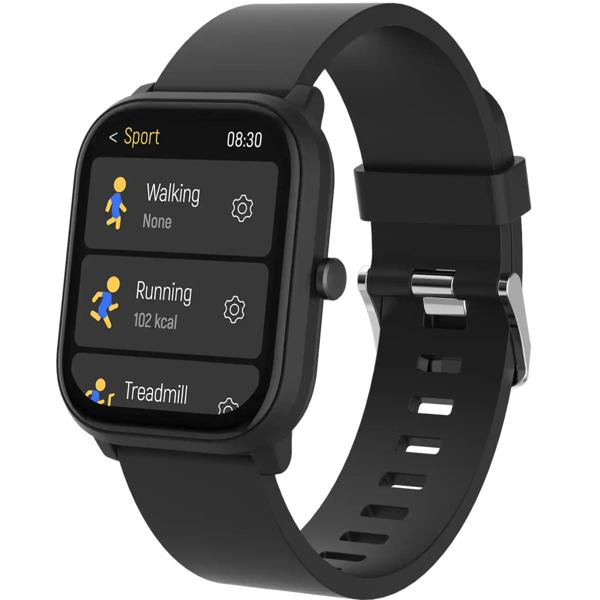 Smartwatch Enfant Noire - Téléphonie Bluetooth - Capteur Cardiaque, Écran IPS 1.75", 130 Sports, Jeux, IP68, 3 Jours Autonomie