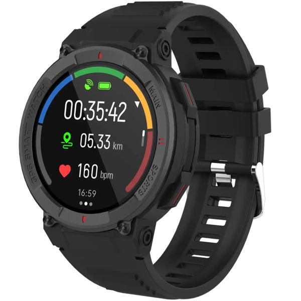 Smartwatch GPS Bluetooth: misurazione della frequenza cardiaca e della pressione sanguigna - un fitness tracker con telefonia e tracciamento del percorso per lo sport e la vita quotidiana