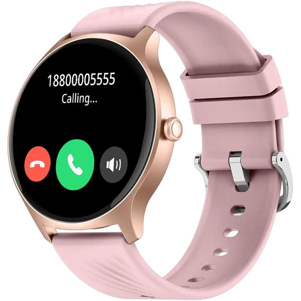Montre de fitness rose avec suivi sportif : fonction d‘appel, fréquence cardiaque - Un tracker intelligent pour votre entraînement & communication au poignet