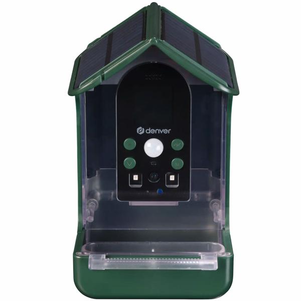 Mangeoire pour oiseaux avec caméra et panneau solaire : caméra sauvage pour découvrir l‘avifaune de près dans le jardin