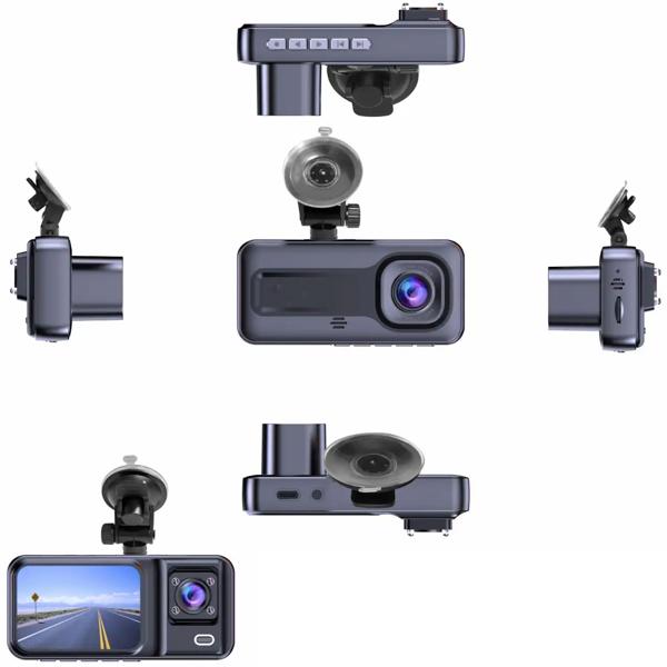 Car dashcam with dual camera: front & cabin view, optimum safety for your vehicle