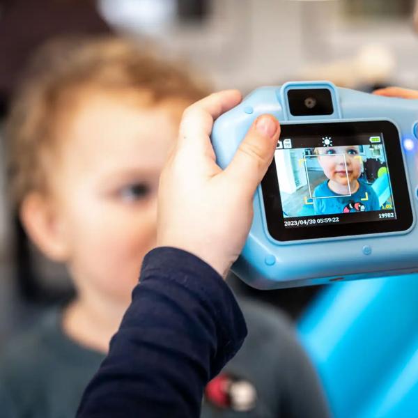 Macchina fotografica istantanea per bambini con carta da stampa, blu: 1,3 MP - Il divertimento per i piccoli fotografi e i ricordi creativi da stampare