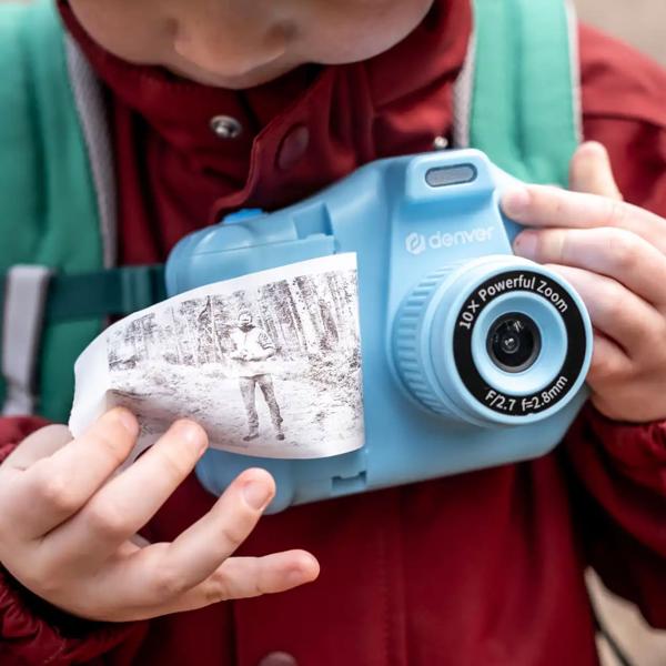 Macchina fotografica istantanea per bambini con carta da stampa, blu: 1,3 MP - Il divertimento per i piccoli fotografi e i ricordi creativi da stampare
