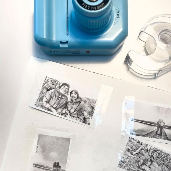 Macchina fotografica istantanea per bambini con carta da stampa, blu: 1,3 MP - Il divertimento per i piccoli fotografi e i ricordi creativi da stampare