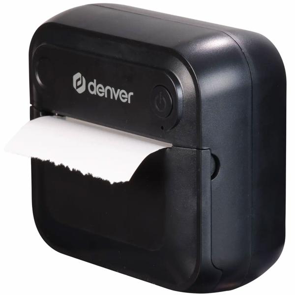 Mobile Bluetooth thermal printer, black: Mini printer - print cell phone pictures, labels and much more instantly & wirelessly for unforgettable moments