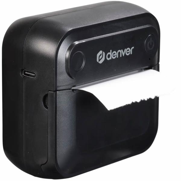 Mobile Bluetooth thermal printer, black: Mini printer - print cell phone pictures, labels and much more instantly & wirelessly for unforgettable moments