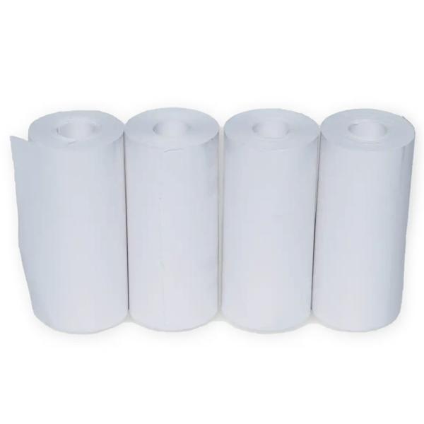 4er-Set Ersatz-Papierrollen für Bluetooth-Thermodrucker CH11145 - Optimale Druckqualität ohne Tinte - Kompatibel, Papierstau-frei, 50 Bilder/Rolle (2.5x2.5cmx7m)