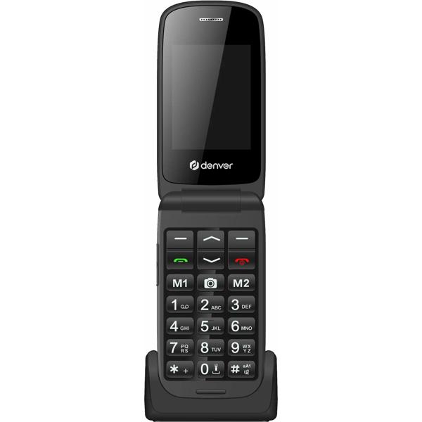 4G senior flip phone: 2.4‘‘ color screen, Bluetooth, SOS button - A safe emergency phone for easy operation & accessibility