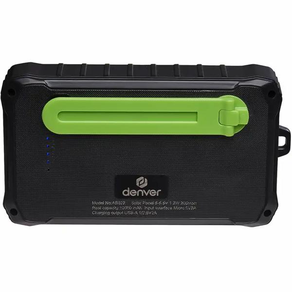 Powerbank Solaire 10000 mAh - Dynamo Manivelle & Lampe LED - Chargeur Secours Extérieur Camping Voyage - 2x USB-A 5V/2A