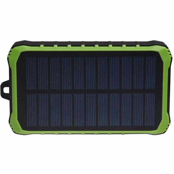 Powerbank Solaire 10000 mAh - Dynamo Manivelle & Lampe LED - Chargeur Secours Extérieur Camping Voyage - 2x USB-A 5V/2A