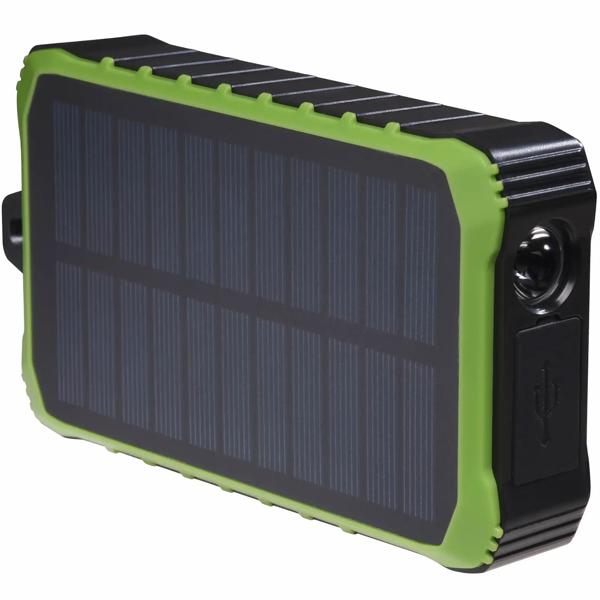 Powerbank Solaire 10000 mAh - Dynamo Manivelle & Lampe LED - Chargeur Secours Extérieur Camping Voyage - 2x USB-A 5V/2A