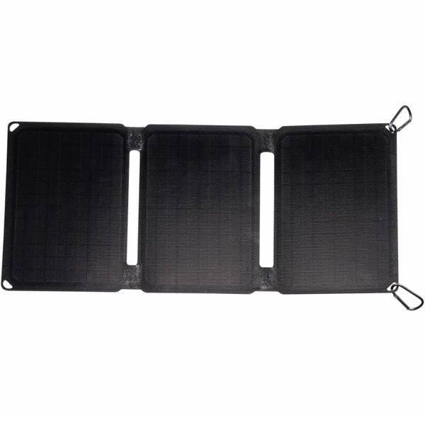 Mobile, foldable solar panel, 20W, USB-C: Efficient energy with 3 monocrystalline solar cells - ideal for outdoor, hiking & camping