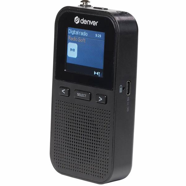 Kompaktes DAB+/FM Radio mit 1,8-Zoll-Farbdisplay, schwarz: Tragbares Radio - Brillanter Empfang überall