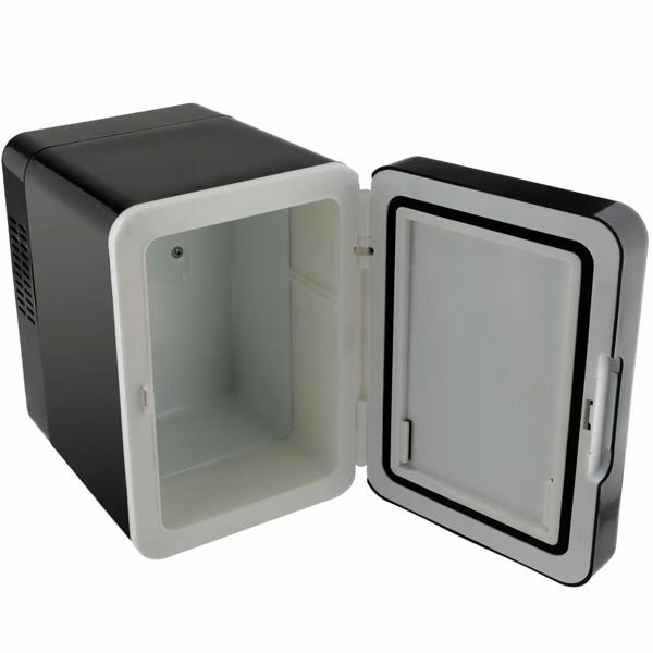 Mobiler Minikühlschrank 4L: Kühl- & Heizfunktion, 12/230V, schwarz – Ein kompakter Thermo-Kühler für Auto, Büro & Unterwegs