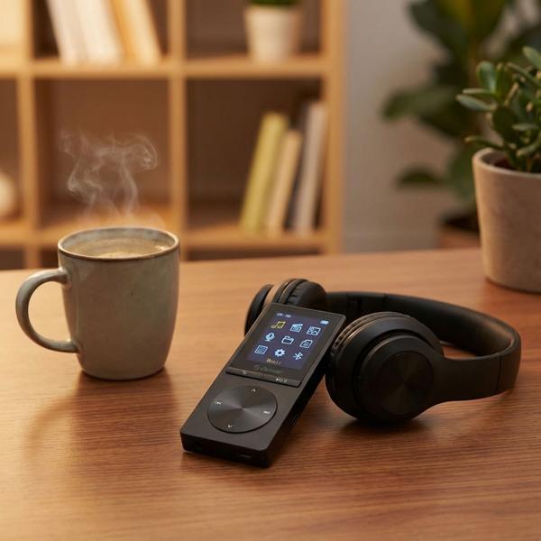 MP4 player with 4 GB built-in memory & MicroSD card slot - immerse yourself in your own world, accompanied by your favorite music