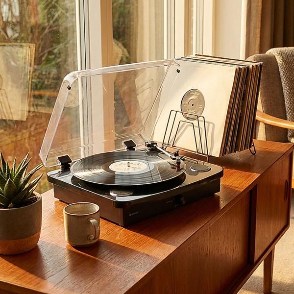 Retro-Plattenspieler mit Dual-Bluetooth: Erstklassiger Retro-Sound & tolle Optik - Perfekt für Vinyl-Fans, die ihre Sammlung voll auskosten wollen