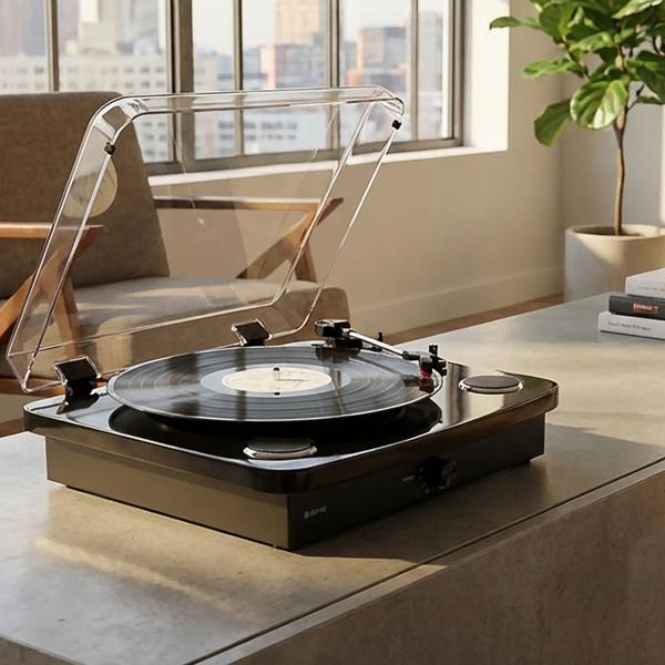 Retro-Plattenspieler mit Dual-Bluetooth: Erstklassiger Retro-Sound & tolle Optik - Perfekt für Vinyl-Fans, die ihre Sammlung voll auskosten wollen