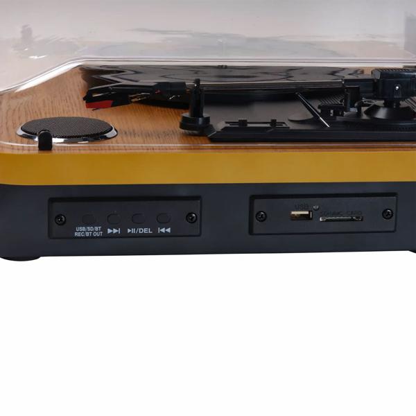 Retro-Plattenspieler mit Dual-Bluetooth, braun: Erstklassiger Retro-Sound & tolle Optik - für Vinyl-Fans, die ihre Sammlung voll auskosten wollen