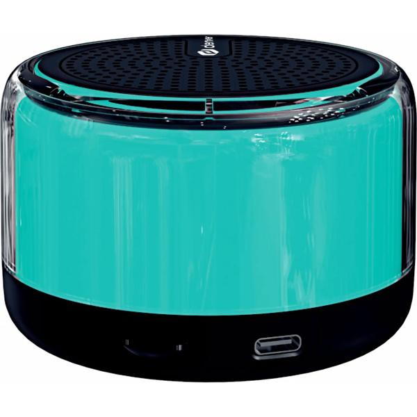 Mini Bluetooth speaker with dynamic RGB lights, powerful 30 W sound and TWS stereo function. Party feeling guaranteed!