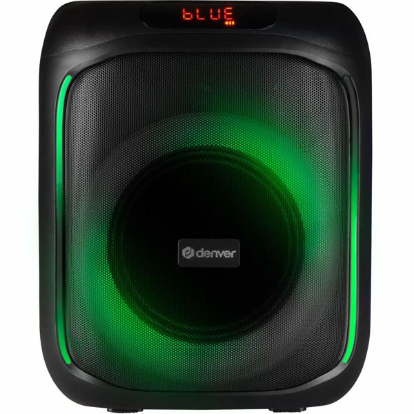 Dynamischer Bluetooth-Partylautsprecher mit 6,5-Zoll-Tieftöner für kraftvollen Bass & farbenfroher LED-Show - Ideal für Partys, Grillabende & Workouts