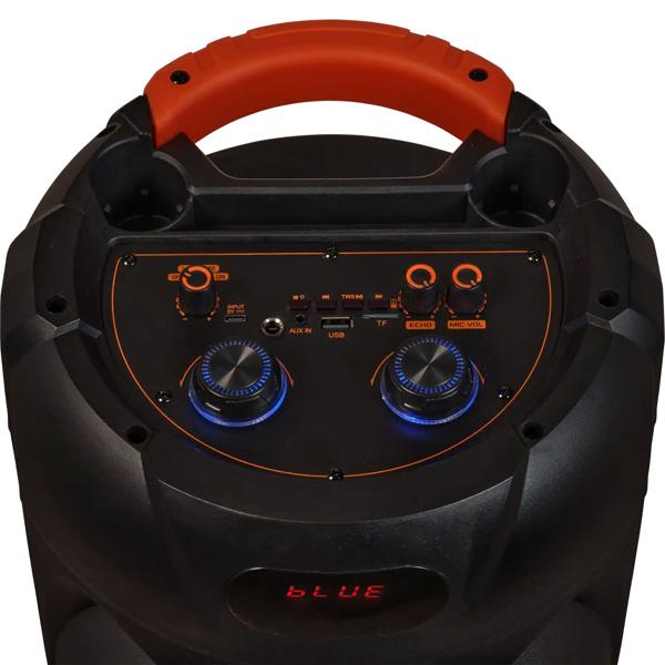 Party speaker incl. microphone, with Bluetooth & TWS, LED light effects and 2x 8-inch woofers for the ultimate party mood