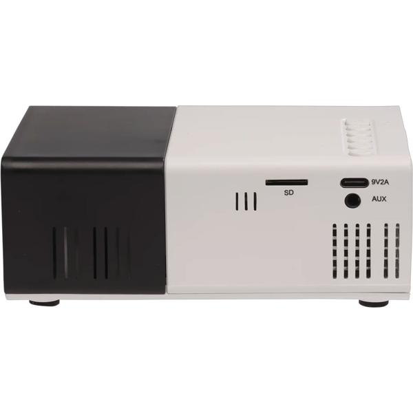 Mini Projecteur Portable Full HD 1920x1080 - Cinéma Maison & Présentations - HDMI, USB-C, MicroSD - LED 30 000h, 20-60"