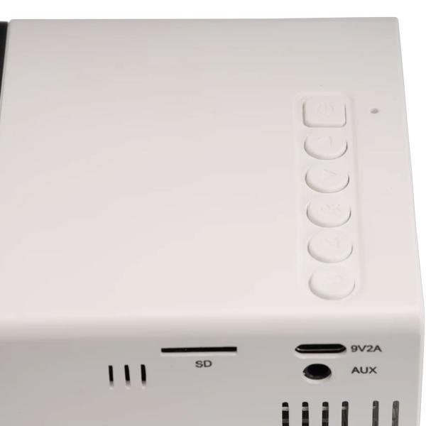 Mini Projecteur Portable Full HD 1920x1080 - Cinéma Maison & Présentations - HDMI, USB-C, MicroSD - LED 30 000h, 20-60"