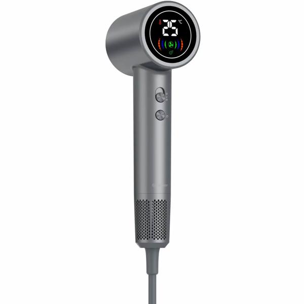 Hochleistungs Haartrockner 1400W, dunkelgrau, Föhn mit LED-Anzeige, für schnelles Trocknen und glänzende Ergebnisse - Perfekt für den professionellen Einsatz