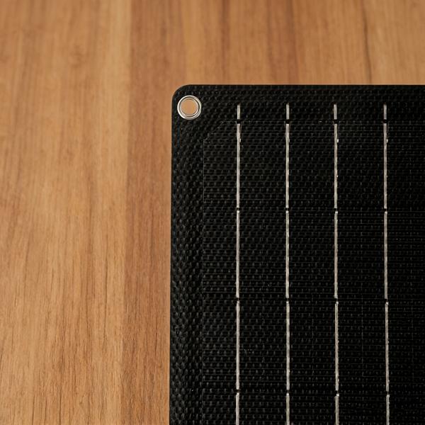 Pannello solare pieghevole 21W monocristallino – Caricabatterie solare portatile IP65 con connettore compatibile MC4, adattatore DC, occhielli e moschettoni per campeggio