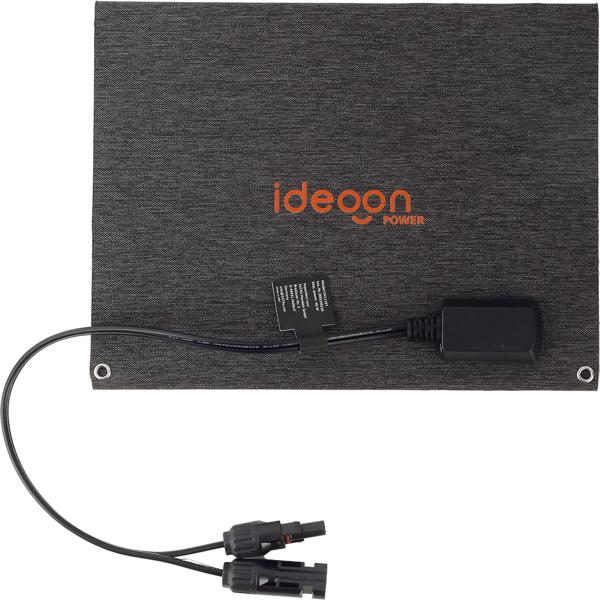 Pannello solare pieghevole 40W monocristallino – Caricatore solare portatile IP65 con spina compatibile MC4, adattatore DC, occhielli e moschettoni per il campeggio