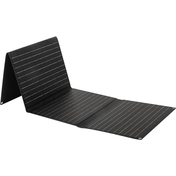 Pannello solare pieghevole 40W monocristallino – Caricatore solare portatile IP65 con spina compatibile MC4, adattatore DC, occhielli e moschettoni per il campeggio