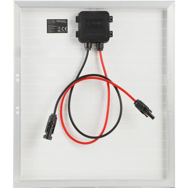 Pannello solare premium da 20 watt con connessione compatibile MC4 e cavo da 1,2 m (DC a MC4) – modulo solare 40 x 35 x 2 cm con telaio robusto, tensione 21,8 V