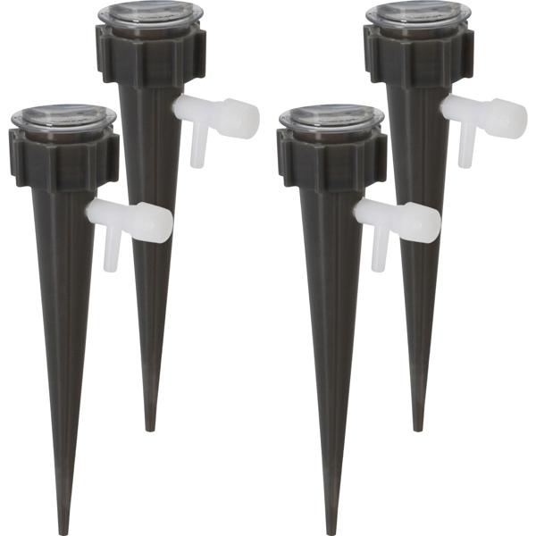 Drip irrigation system for PET bottles, 4-piece, black and white