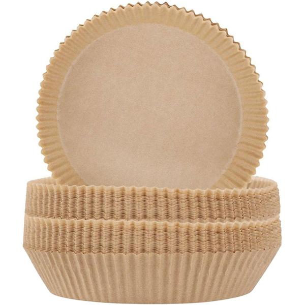 Inserti in carta da forno resistente agli oli per friggitrici ad aria calda, 200 pezzi, Ø 16 cm, antiaderente, resistente al calore e preciso, per friggere in modo semplice e pulito