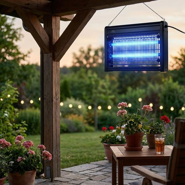 2er-Set Profi UV-Insektenvernichter (9W, bis 70m²) - Effektiver Schutz - Hochspannungsgitter gegen Mücken, Fliegen & Co.- Chemiefrei