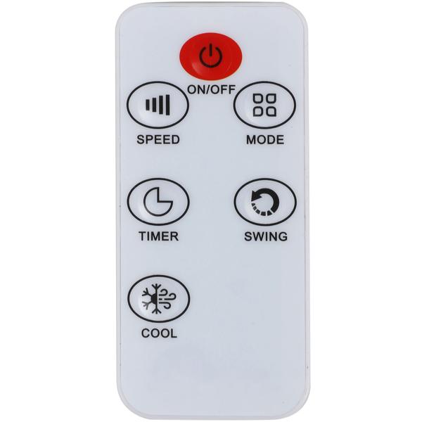 Mobiler Luftkühler mit 2 Kühlpacks und Fernbedienung, 80 W: Aircooler für Zuhause & Büro – Energiesparender Ventilator für frische Raumluft